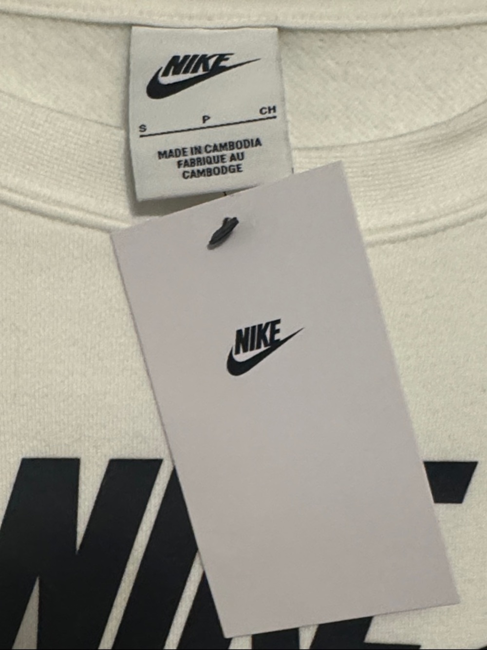 Nike Women's Sportswear Club Fleece Logo Sweatshirt Size Small - Picture 5 of 5